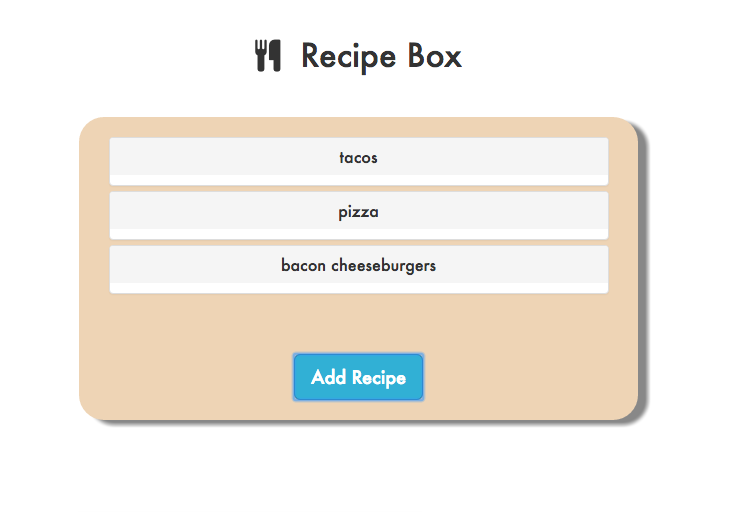 Recipe Box